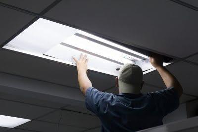 Commercial electrical service work inside a local Auburn–Opelika business