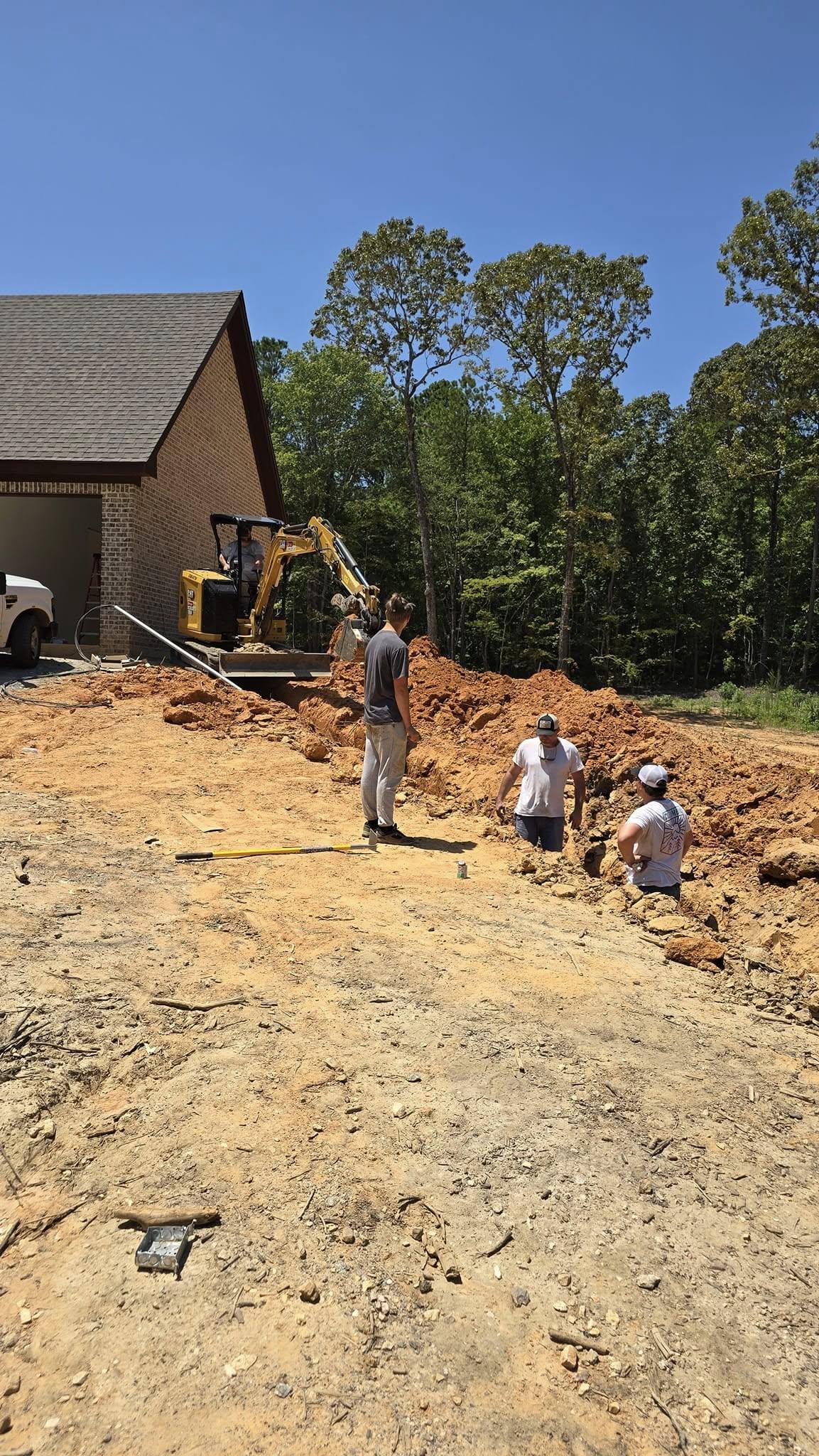 Electrical rough-in wiring in a new home under construction in the Auburn, AL area
